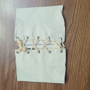 Day&Night -Cream Lace-up/zip- Up Corset